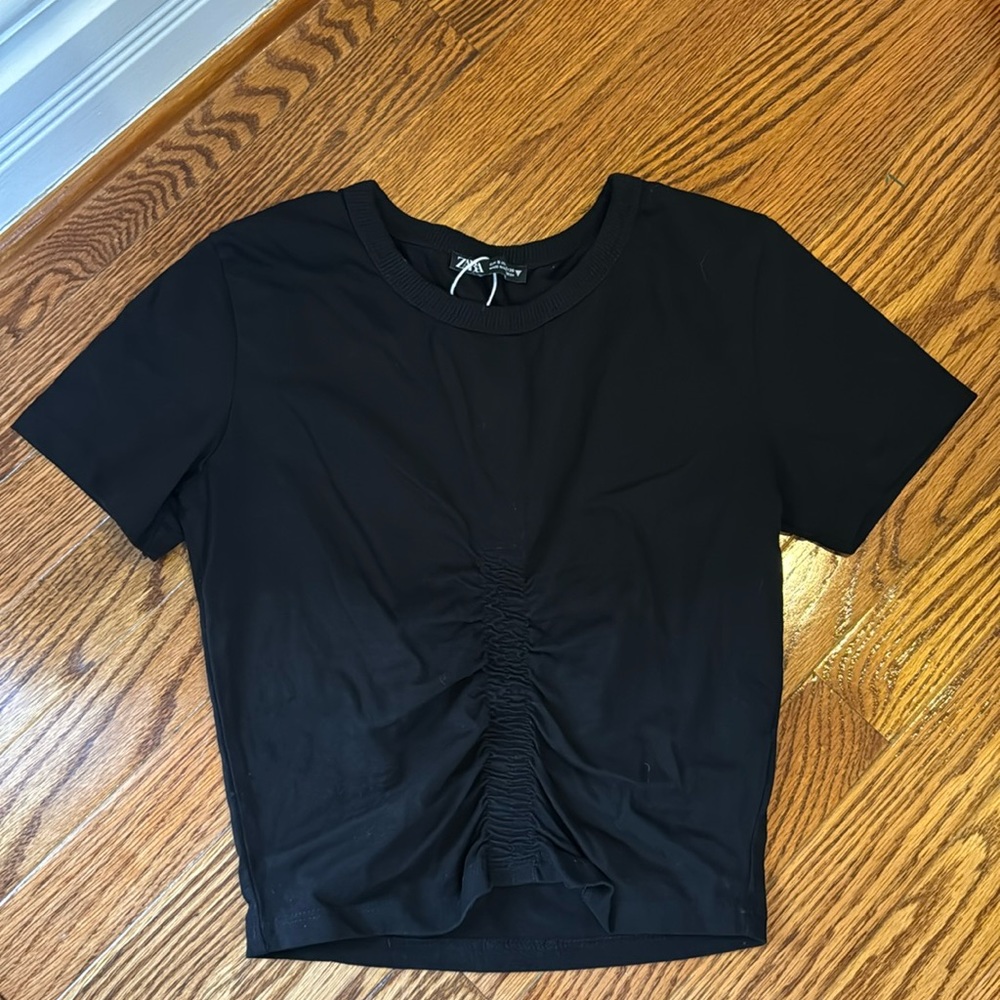 ZARA Black Crop Top